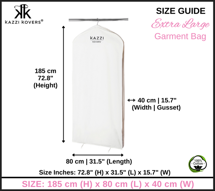 Extra Large Garment Bag | Size Guide