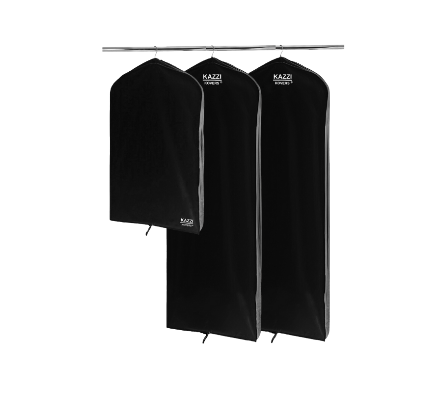 Black Garment Bags. 1 REGULAR + 2 LARGE