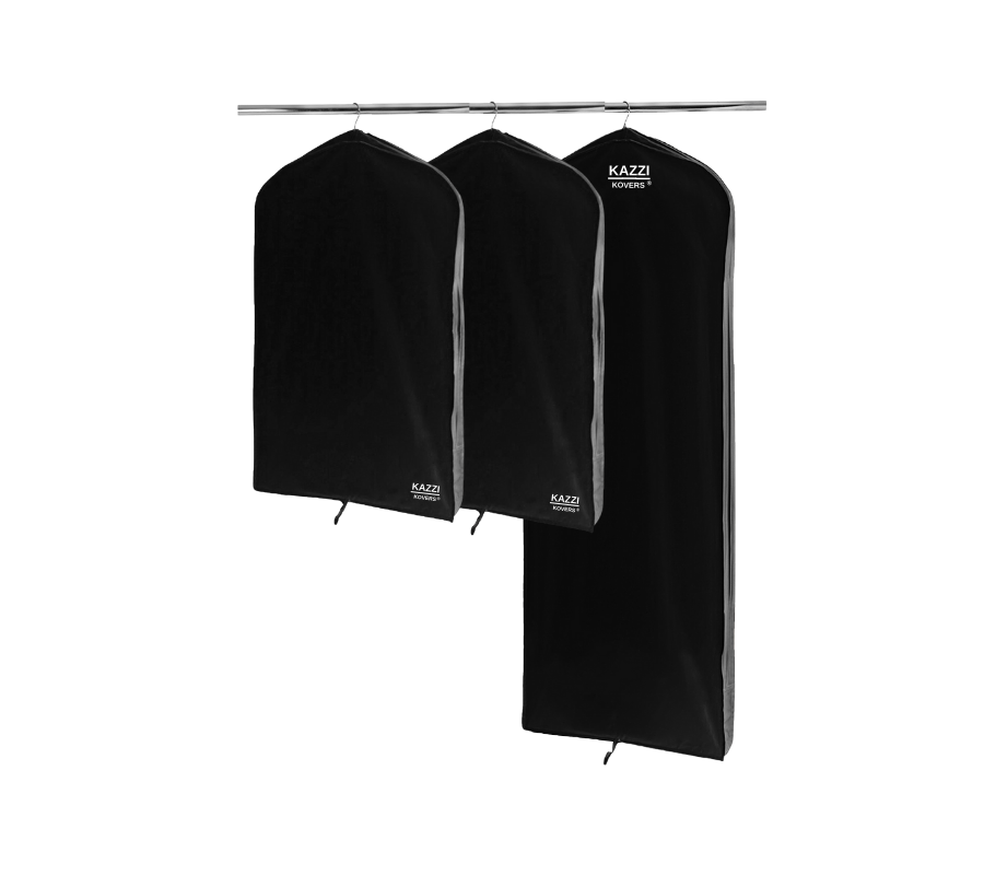 Black Garment Bags | 2 REGULAR + 1 LARGE