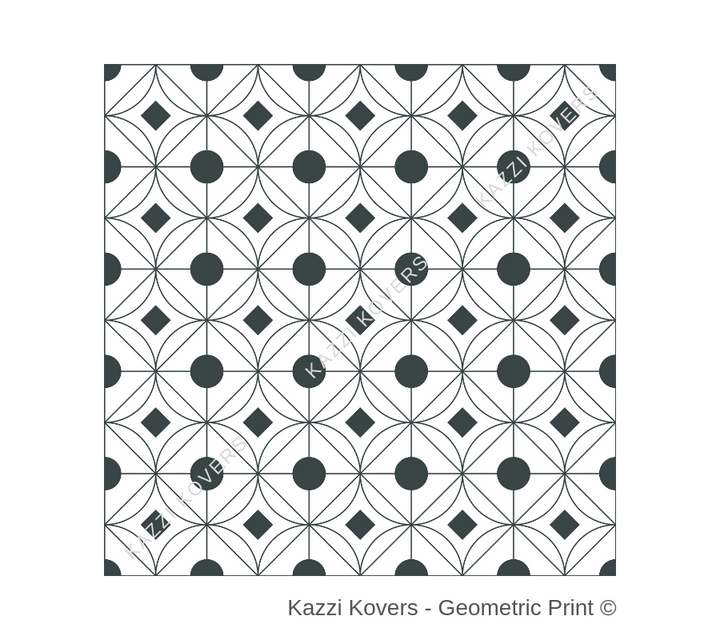 Geometric Grey Print © | Kazzi Kovers