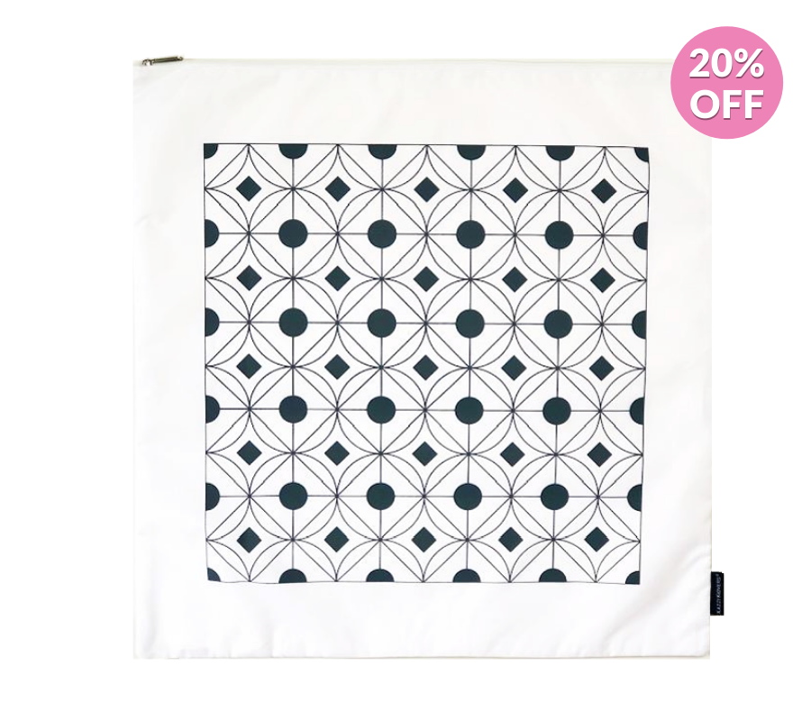 Large geometric print wash bag | Kazzi Kovers