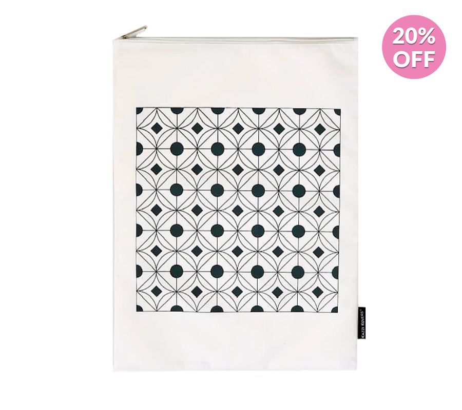 Geometrical print regular wash bag | Kazzi Kovers