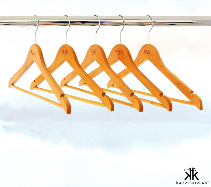 Modern wooden clothes hangers for garments | Kazzi Kovers