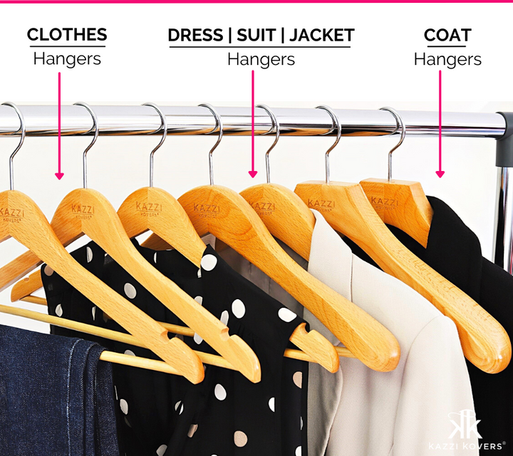 Different hangers for different garment uses | Kazzi Kovers