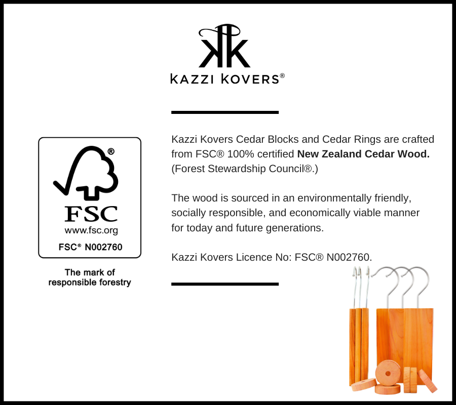 FSC® 100% Certified New Zealand cedar wood blocks | Kazzi Kovers