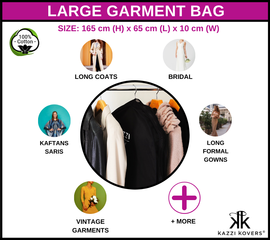 Large Garment Bag Uses | 100% Cotton