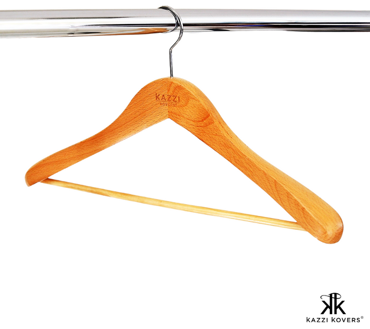 Kazzi Kovers wooden hanger