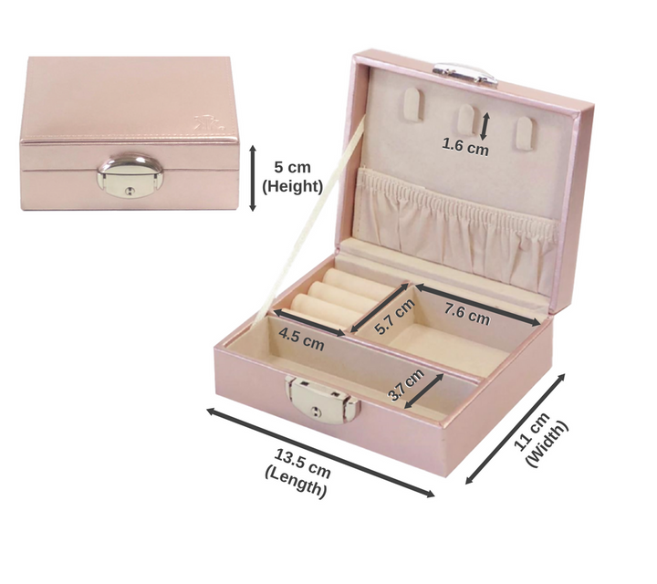 Kazzi Kovers Jewellery Box Size Chart | Mauve