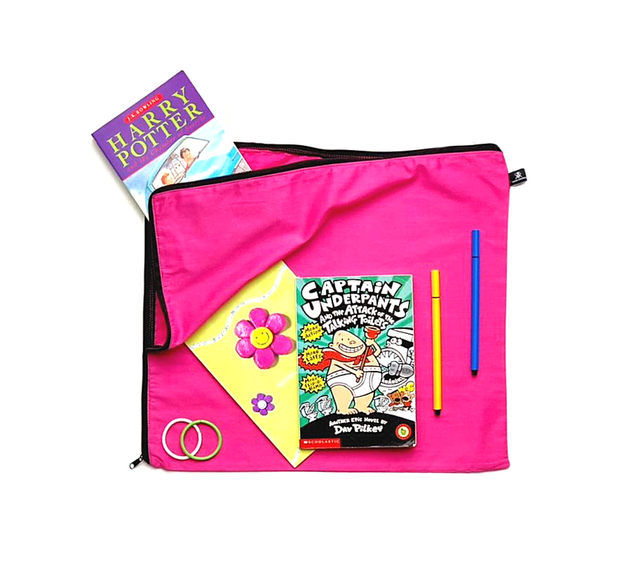 Library and book bag for kids | 100% Cotton