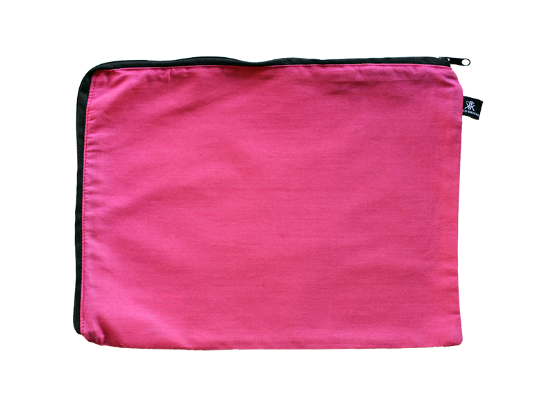 Pink cotton bag for clothes, shoes, clutches, accessories and other items