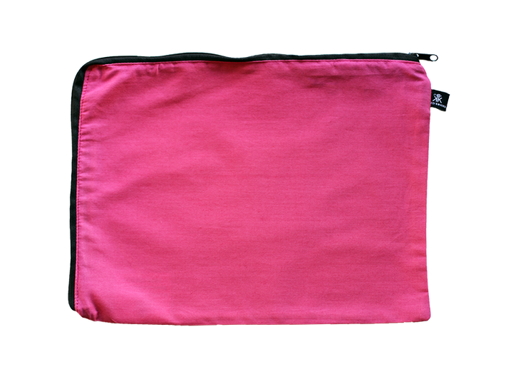 Pink cotton bag for clothes, shoes, clutches, accessories and other items