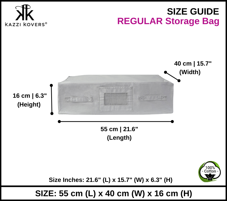 Size Guide | Regular Storage Bag