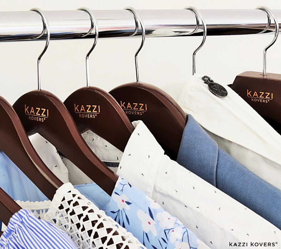 Strong wood hangers for clothes | Kazzi Kovers