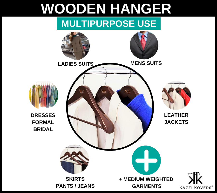 Suit, dress jacket wooden hanger | Multipurpose Uses