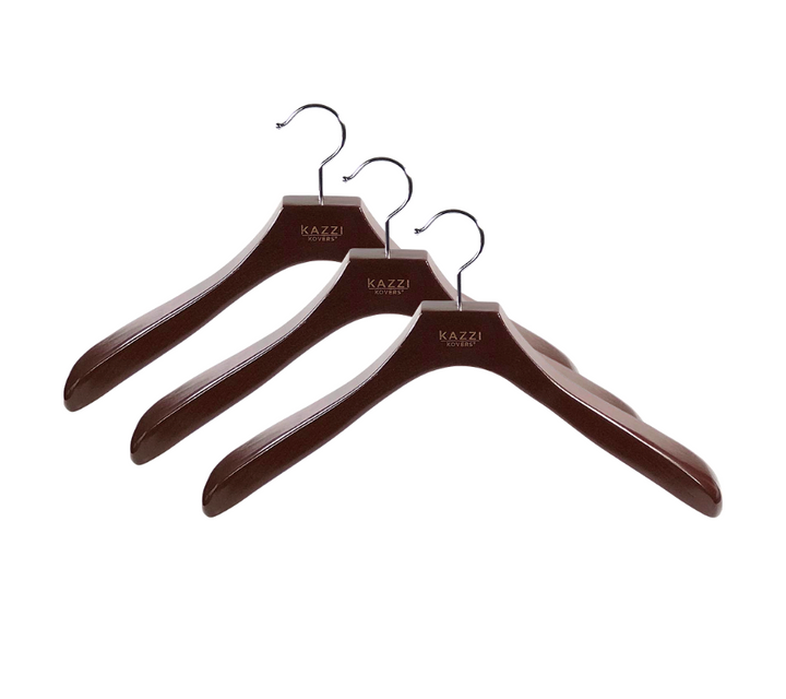 Walnut Coat Hangers - 3pk | Walnut European Beech Wood