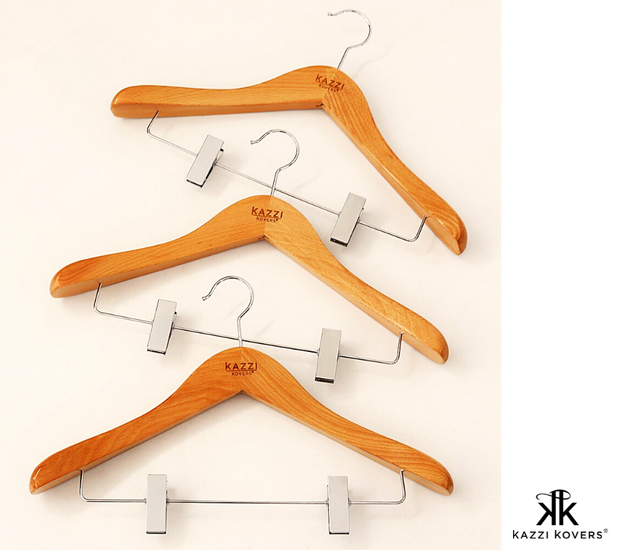 Kazzi Kovers wood clip hangers