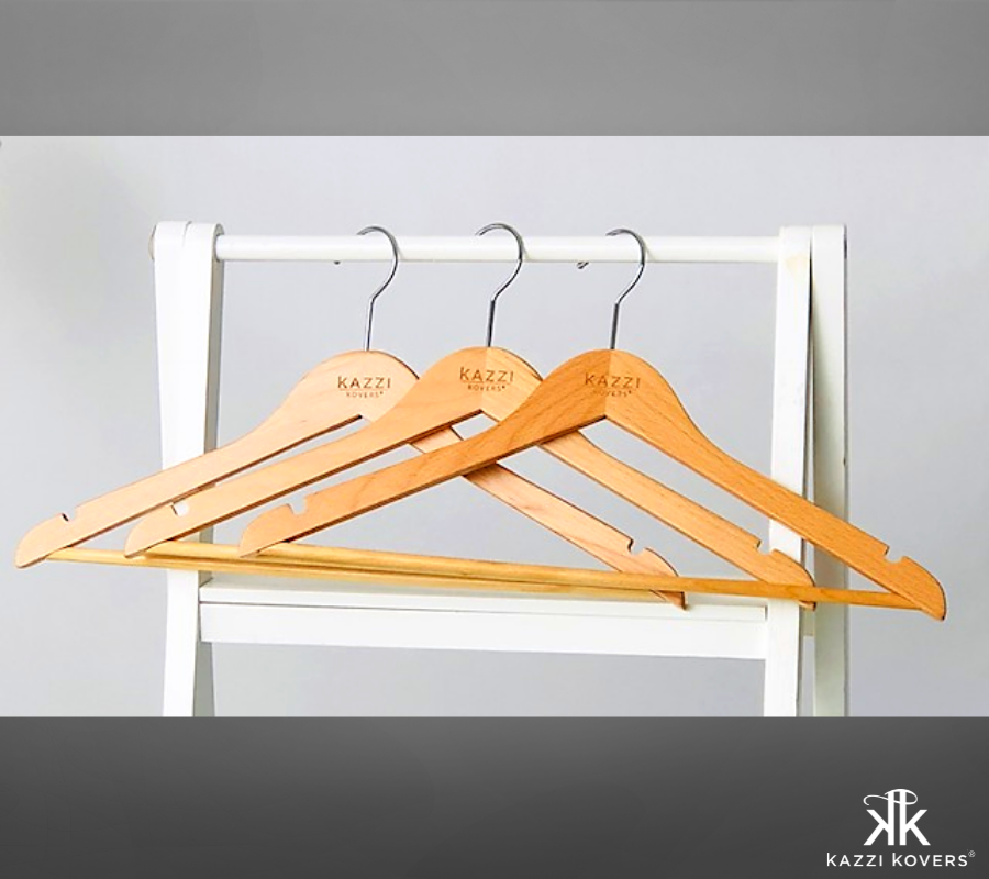 Wooden hangers are the best hangers for t-shirts and light garments due their strong framework