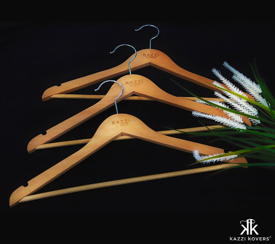 Kazzi Kovers German Beech Wood Clothes Hangers | FSC® 100% certified wood